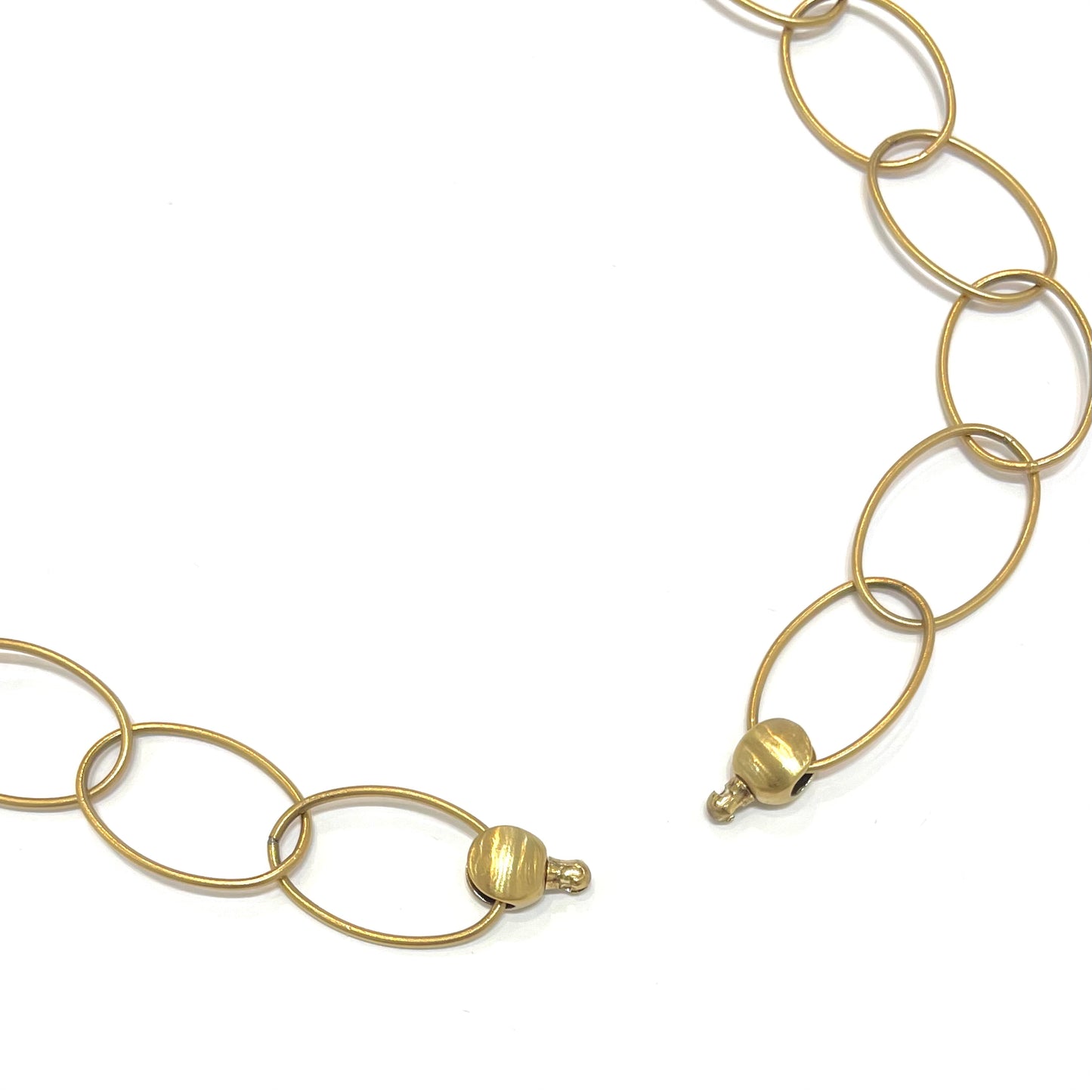 Oval Link Chain for Vario System - Matte Finish Gold Over Stainless Steel, 35"
