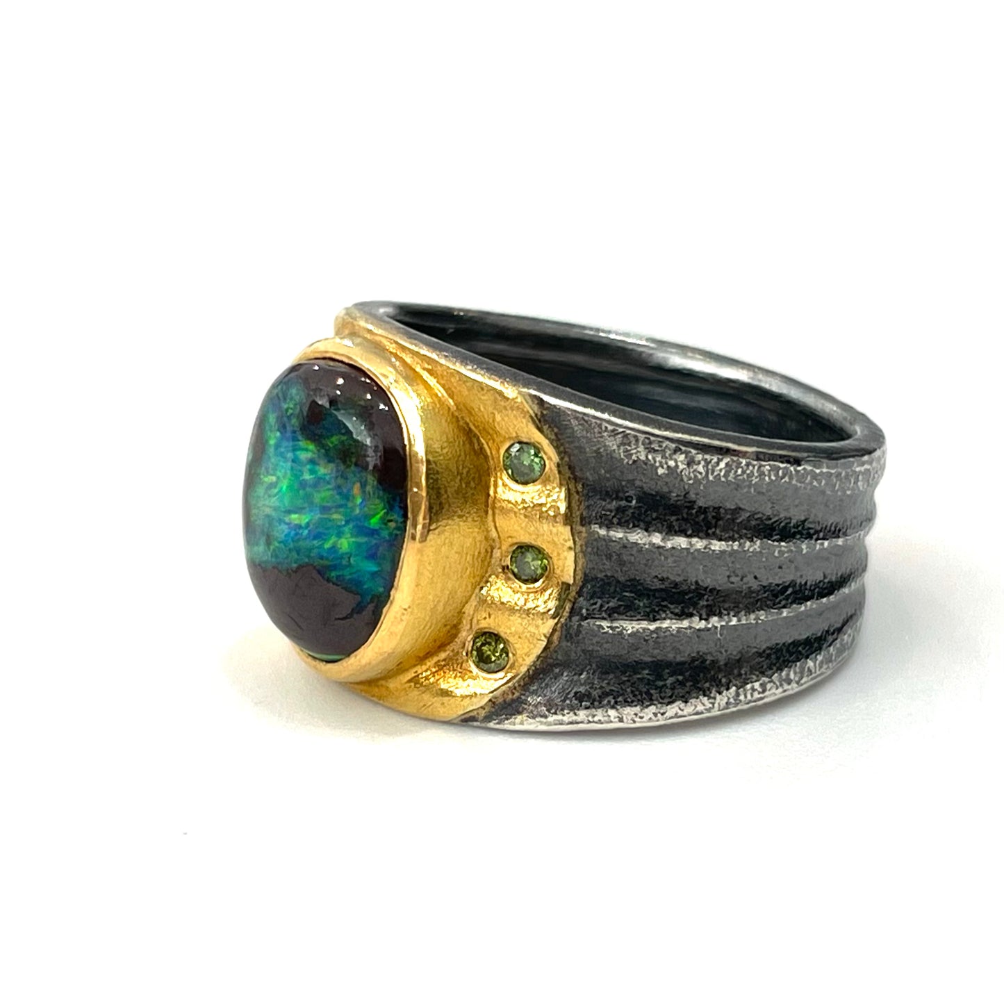 Boulder Opal Ring