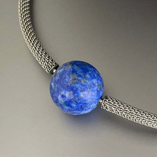 Lapis Ball Clasp for Vario System, 1"