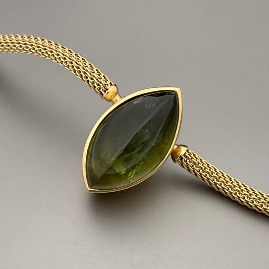 18k and Green Tourmaline Vario Clasp