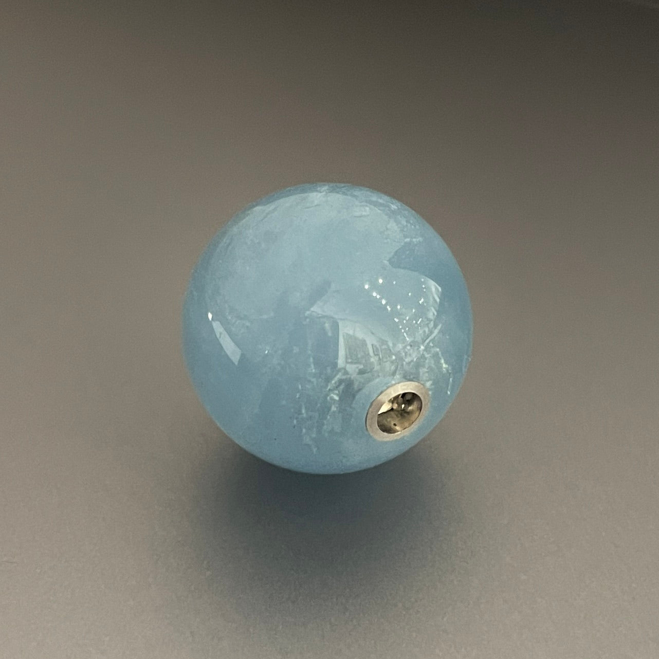 Aquamarine Sphere Clasp for Vario System (16mm)