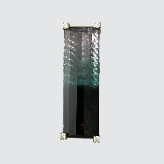 18k Tourmaline and Diamond Clasp for Vario System