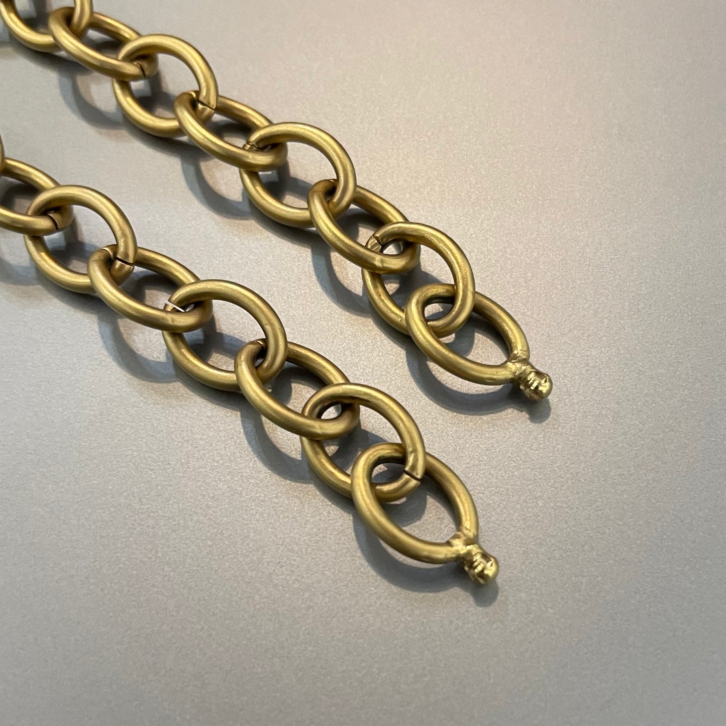 9mm Matte Gold Anchor Chain For Vario System, 18"