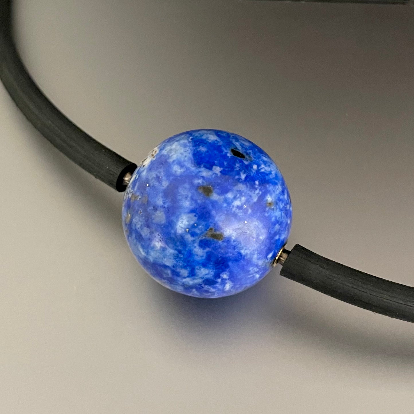 Lapis Ball Clasp for Vario System, 1"