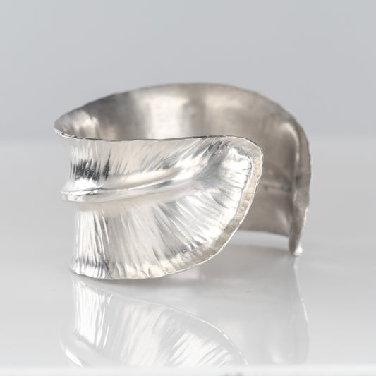 Sterling Silver Feather Cuff