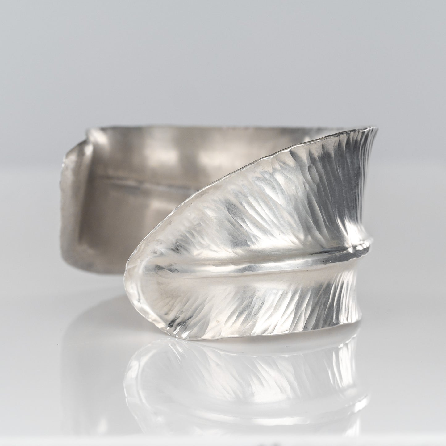 Sterling Silver Feather Cuff