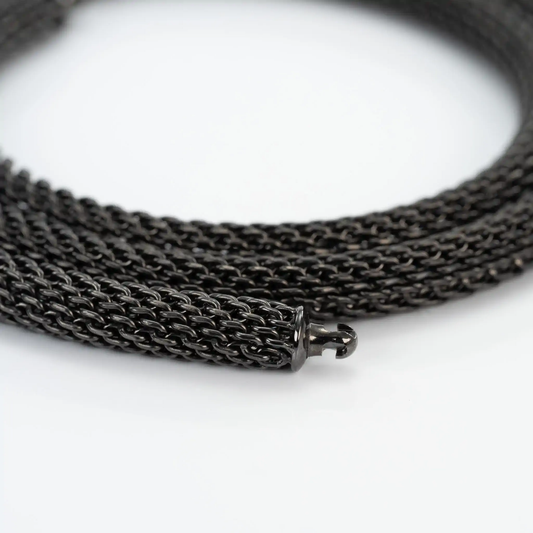 5mm Anthracite Mesh Neck Cord for Vario System, 18"