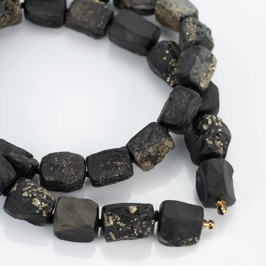 Special Order Available - Slate With Pyrite Nugget Neck Cord For Vario System