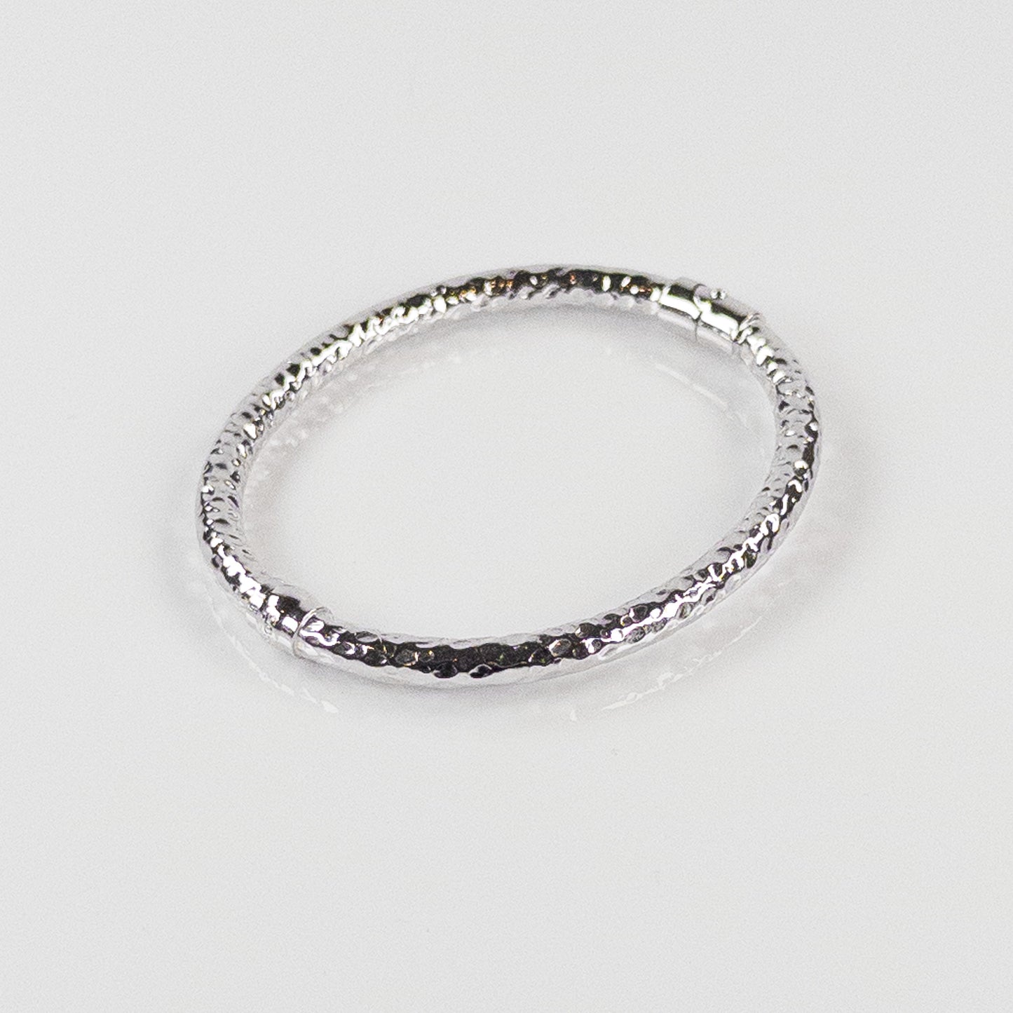 SOHO 5mm Hammered Sterling Silver Bracelet