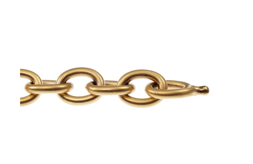 10mm Matte Gold Anchor Chain For Vario System, 19"
