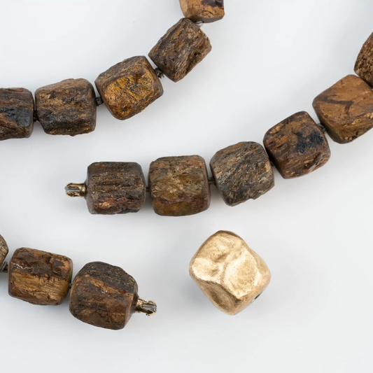 Bronzite Nugget Neck Cord for Vario System, 18"