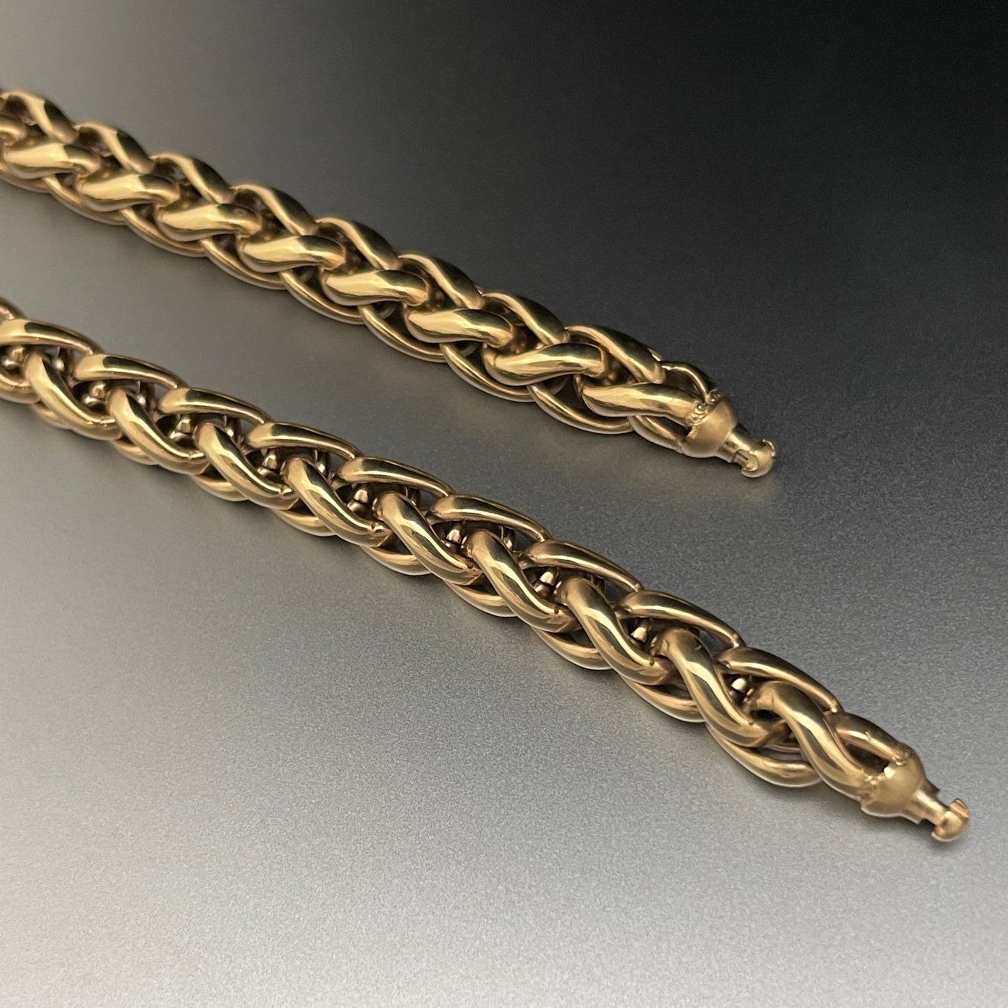 6mm Polished Gold Wheat Chain for Vario System, 18"