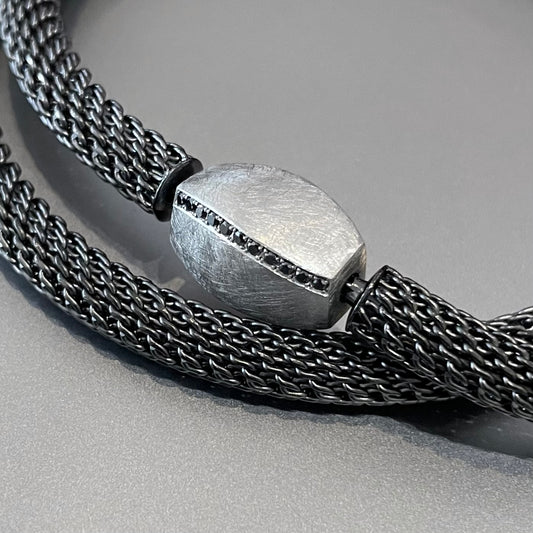 6.5mm Anthracite Mesh Neck Cord for Vario System, 19.75"