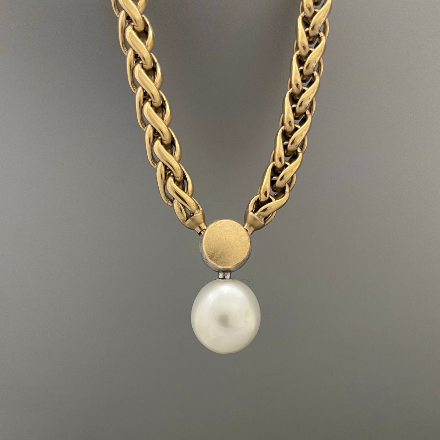 6mm Polished Gold Wheat Chain for Vario System, 18"