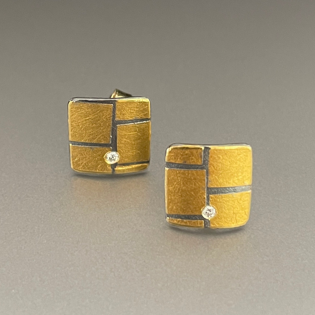 Abstract Lines Post Earrings by Atelier Zobel