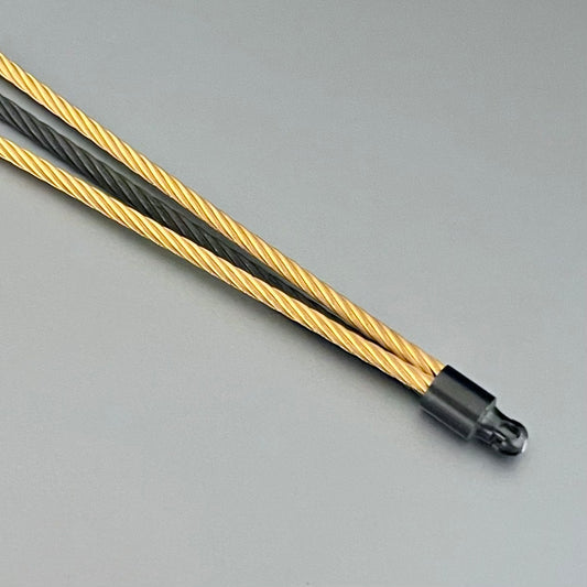 Gold & Anthracite 3-Strand Wire Neck Cord for Vario System, 17.5"