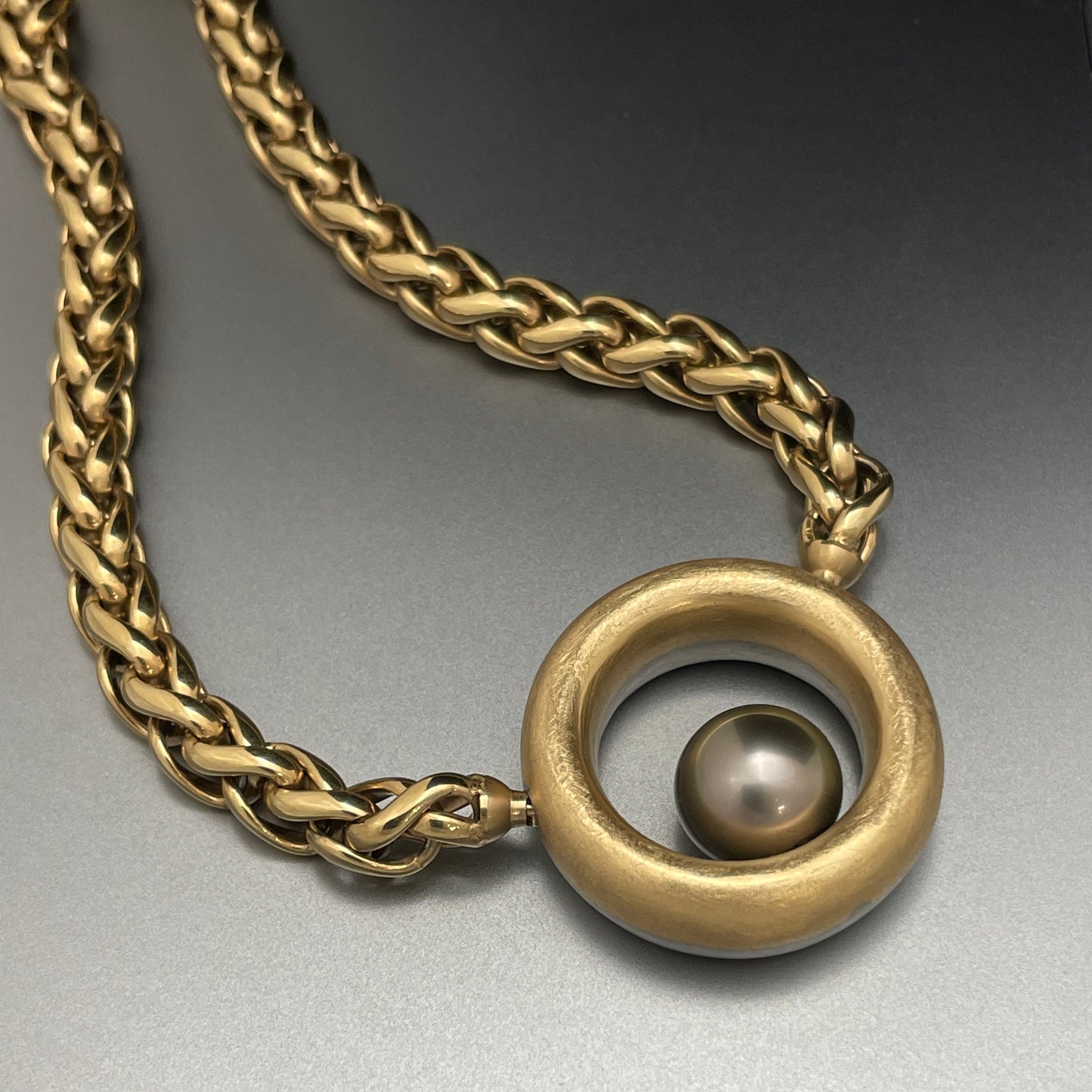 18K Gold & Stainless (Reversible) Tahitian Pearl Vario Clasp