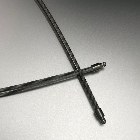 2-Strand Anthracite Wire Neck Cord for Vario System, 17.5"