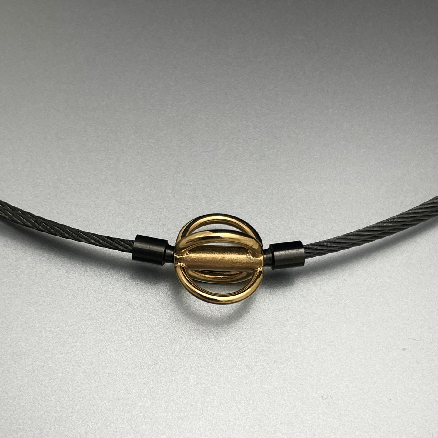 2-Strand Anthracite Wire Neck Cord for Vario System, 17.5"