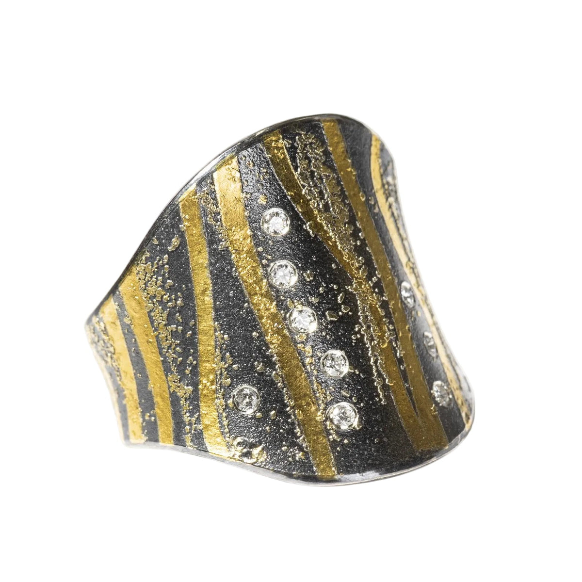 Tendrils Ring with 24k Gold & Diamonds by Atelier Zobel