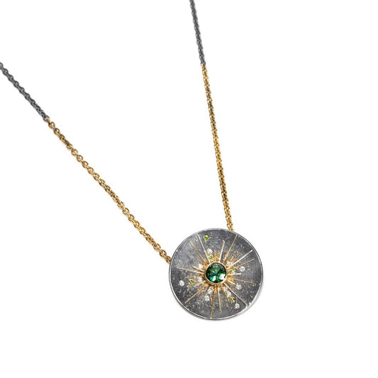 Green Tourmaline & Diamond Necklace by Atelier Zobel