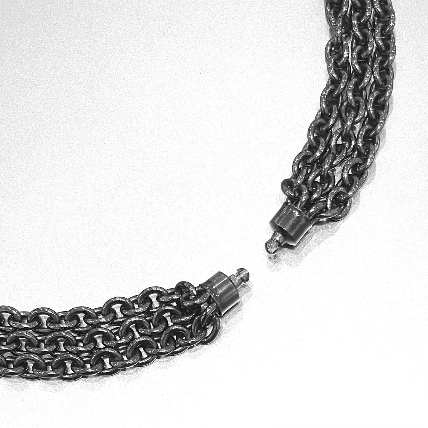 Polished Anthracite 3-Strand Chain for Vario System, 23"