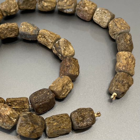 Bronzite Nugget Neck Cord for Vario System, 18"