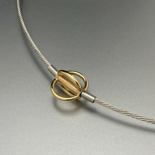 Single Strand Stainless Steel Wire Neck Cord for Vario System, 18"