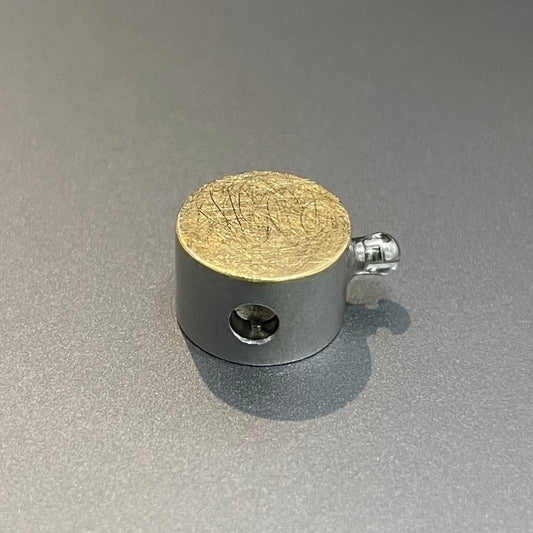 SPECIAL ORDER AVAILABLE - Reversible Round Vario Connector - 18k & Stainless Steel