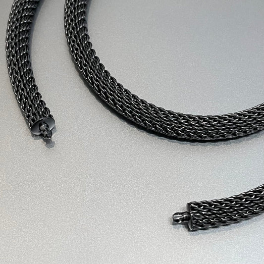 6.5mm Anthracite Mesh Neck Cord for Vario System, 19.75"