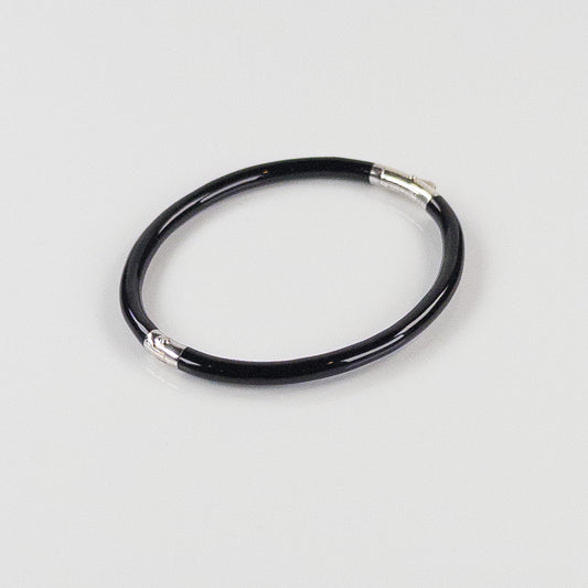 SOHO 3mm Sterling Silver and Black Enamel Bracelet