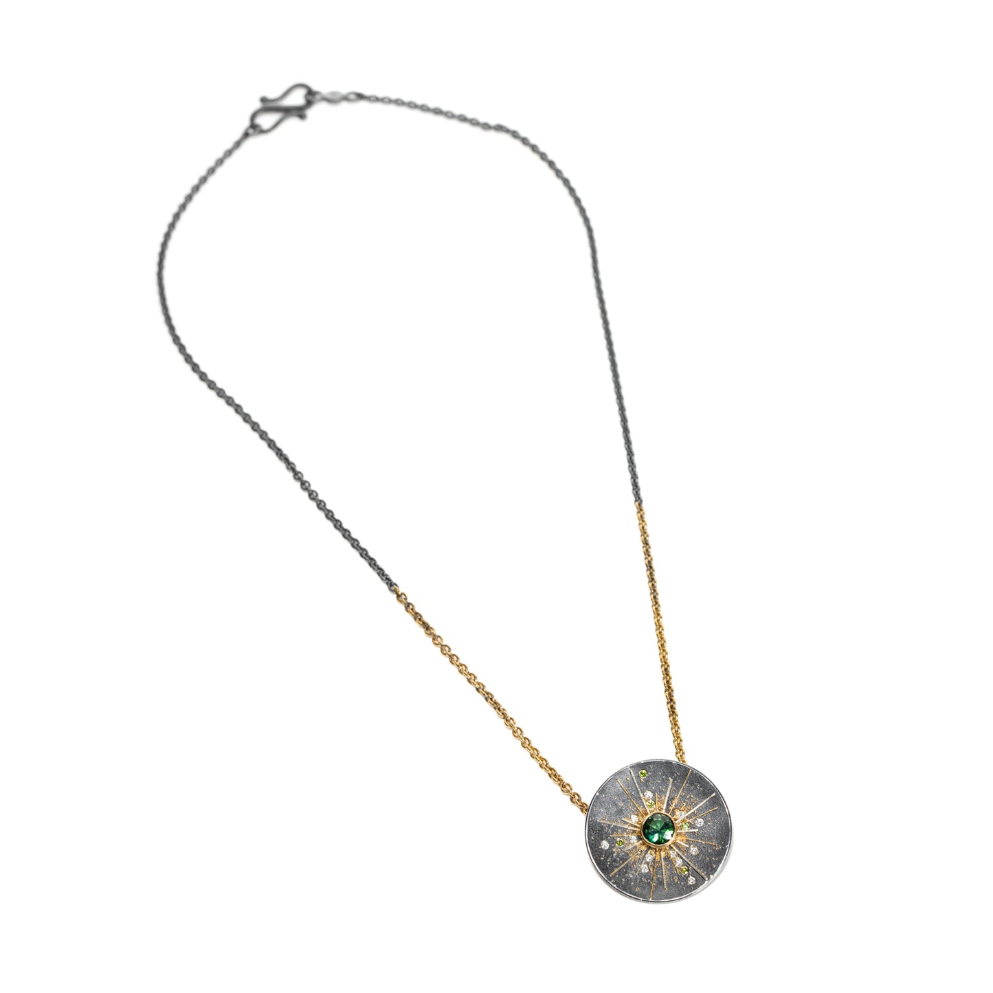 Green Tourmaline & Diamond Necklace by Atelier Zobel